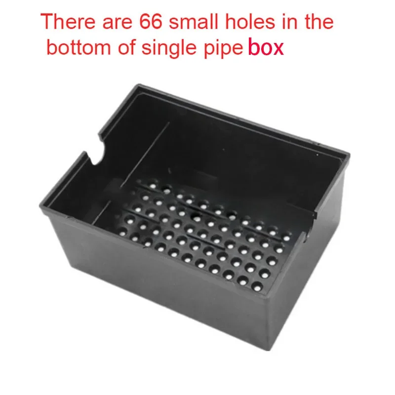 Caja de filtro externo para acuario, sistema de circulación por goteo de filtración superior, contenedor de filtro para pecera: Single Hole Black