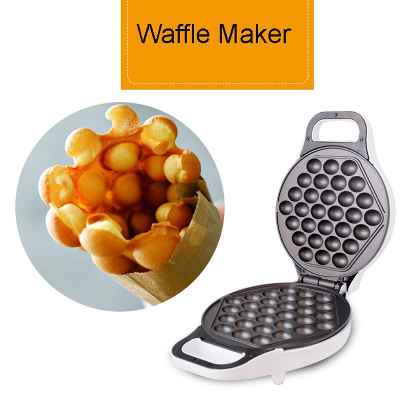 220V Electric Waffle Maker Egg Puff Machine Egg Cakes Maker Breakfast Maker