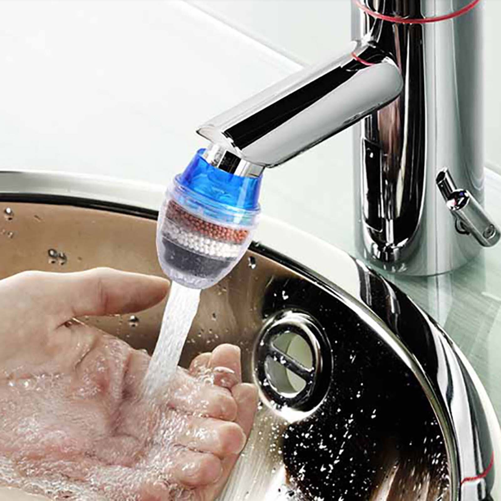 Kraan Filter, Mini Keuken Water Filter, waterzuiveraar Gezonde Kraan Waterzuivering Vijf-Layer Purifier Filter Head