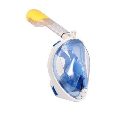 Full Face Snorkel Mask - Anti-Fog - Underwater Spearfishing Dive Mask for Men & Women: Blue / L/XL