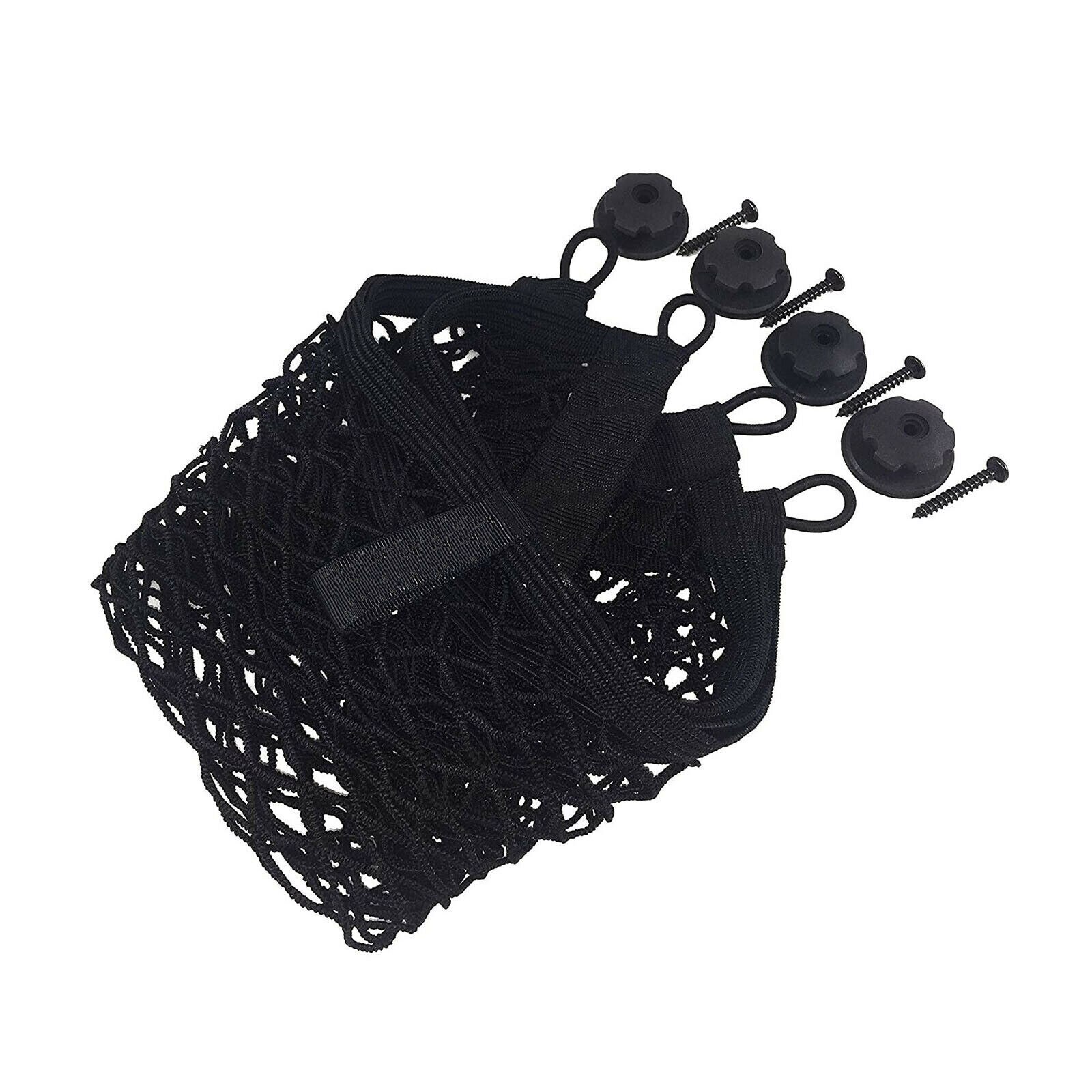 25*45cm Car Cargo Organizer Storage Elastic Mesh Net Holder 4-Hooks Parts For Caravan For Cargo Van For Magazines