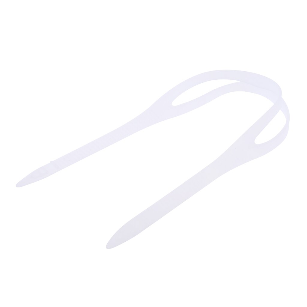 Sangles de rechange en Silicone pour lunettes, lanière de rechange pour lunettes de natation, tuba, lunettes de plongée, sangle de support de masque, multicolore: Clear