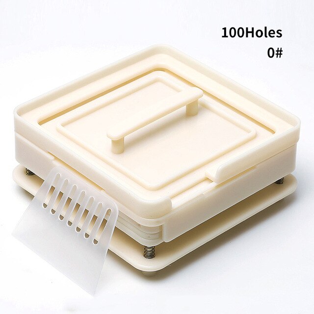 0 #00 #000 # Abs Capsule Machine 6 Capsule Vullen Gereedschap 100 Gat Handleiding Capsule Vulmachine: Bruin