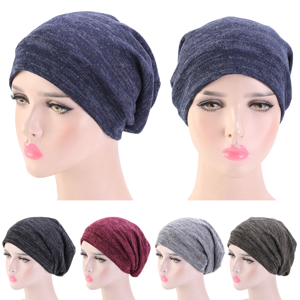 unisex donna uomo cappello da notte gonfio berretto fodera in raso notte berretto da notte cura dei capelli cofano copertura per la perdita dei capelli cappellino da notte Maglione cappelli