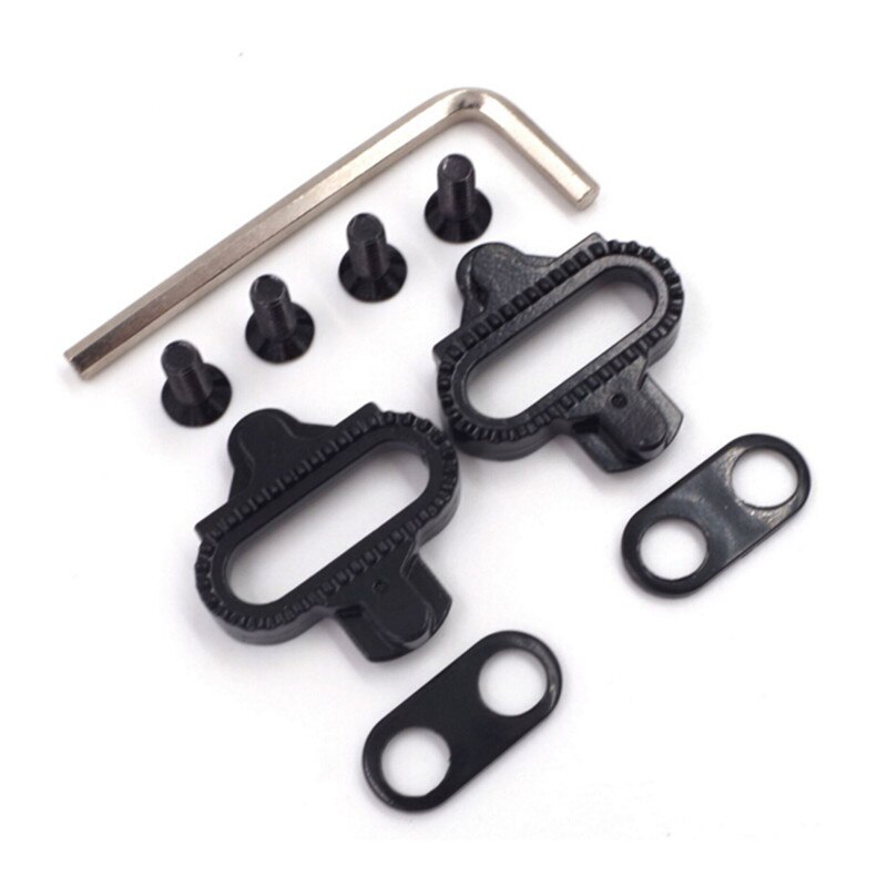 Road Bicycle Shoes Cleats Locking Plate Mountain Bike lock pedal lock Riding shoes splint set self-locking Iron pedal