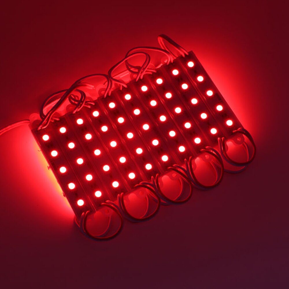 SMD5050 LED Module Light Waterproof 5LEDs 12V DC Commercial Advertisement Boxes Signs Backlight Letters Garden lighting: Red