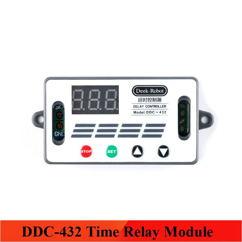 Verstelbare cyclus timer relais dc vertraging relaismodule 5 v-12 v 0-15 min-0-60 min