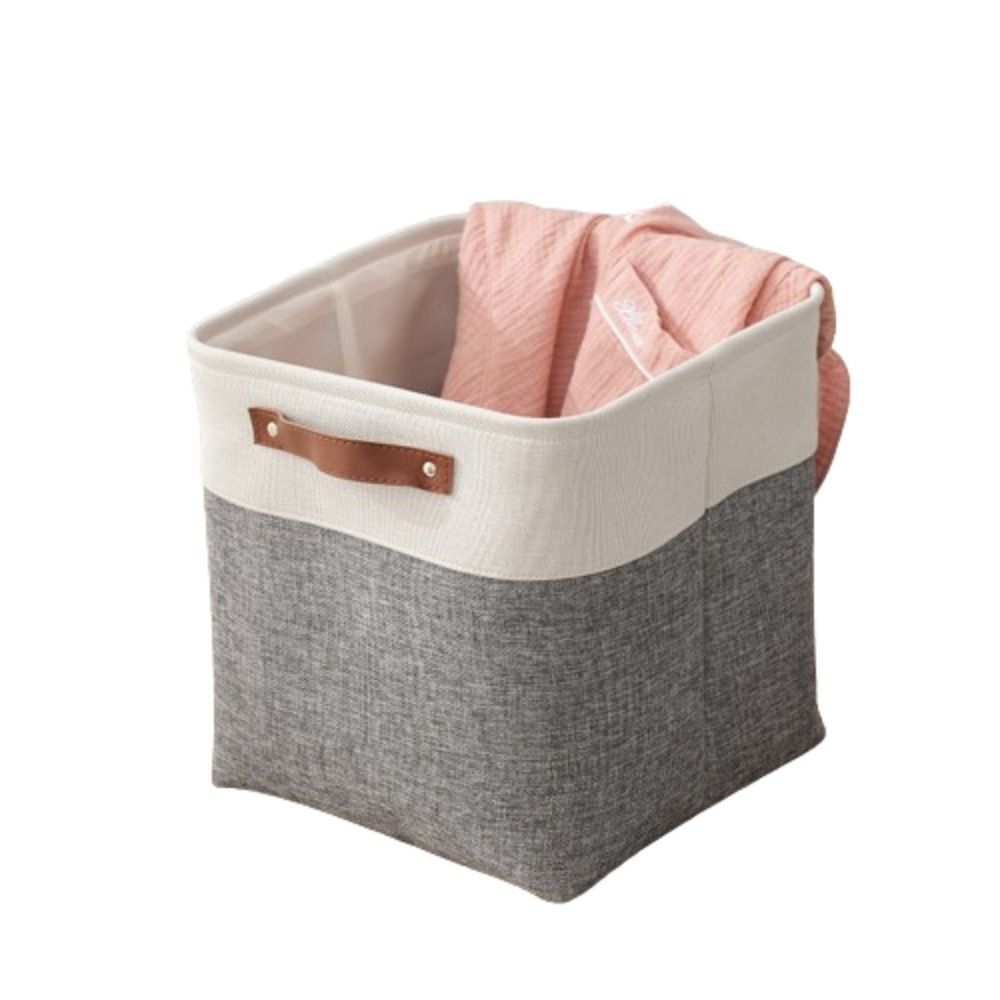 Mir à linge en tissu de grande capacité, panier de rangement pliant, boîte de rangement domestique portable, vêtements sales: Black