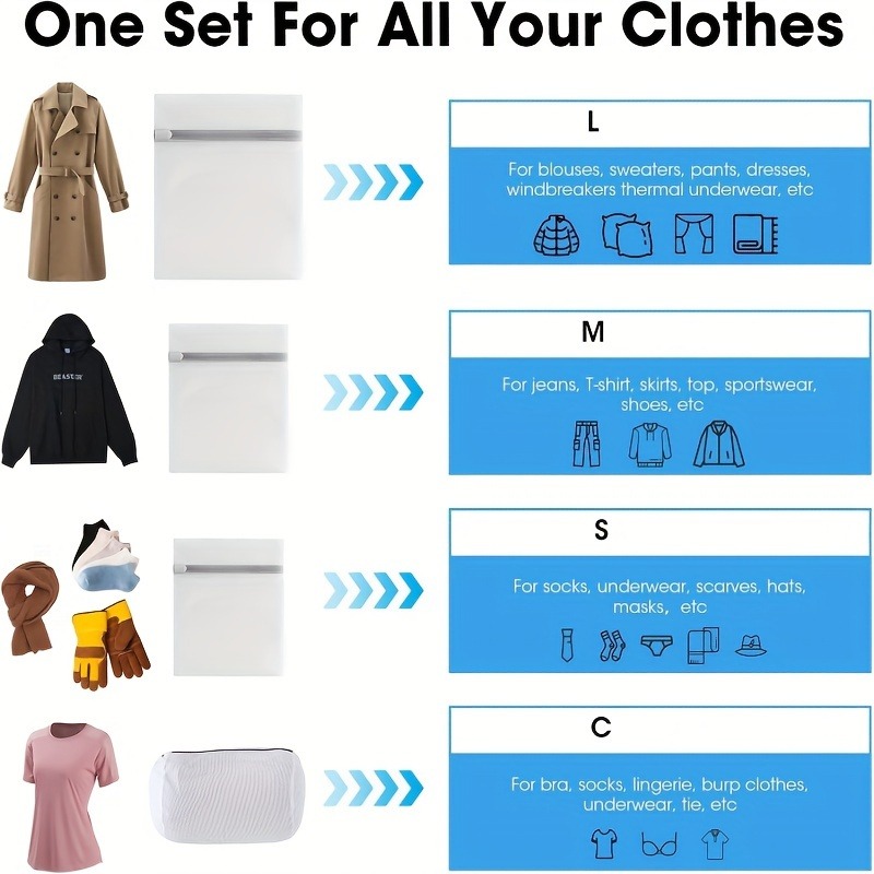 12 stks/set BH & Ondergoed Mesh Waszak Kleding Waszak Beschermen Duurzaam Polyester Reizen Wasorganizer