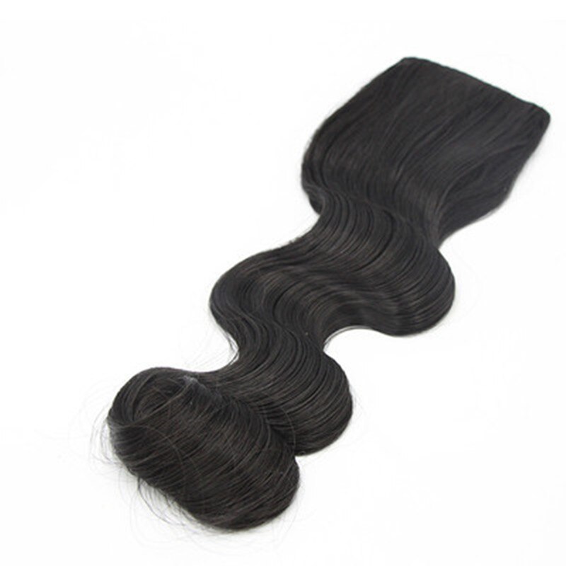 Flequillo de pelo de onda profunda para mujer, negro, marrón, accesorios para el cabello Vintage, estudio de fotografía: 7