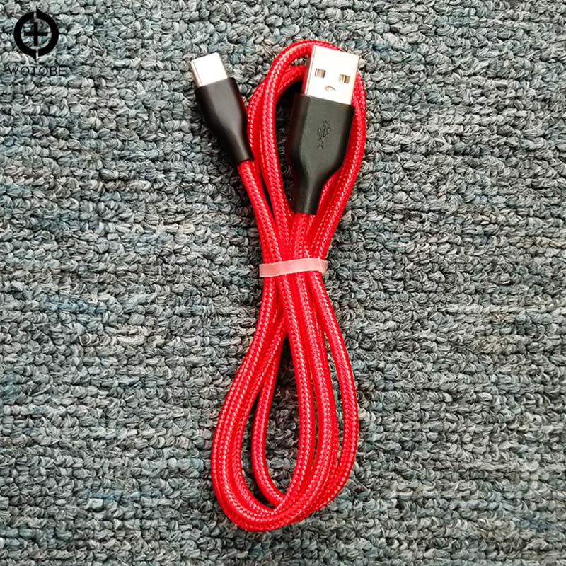 Til samsung galaxy  s8/s9/s10 note 8/9, type  c 3a mobiltelefon hurtigopladningskabel  qc3.0/ afc/fcp til huawei xiaomi 8/9/ se  (2 pakker): Rød / 2m