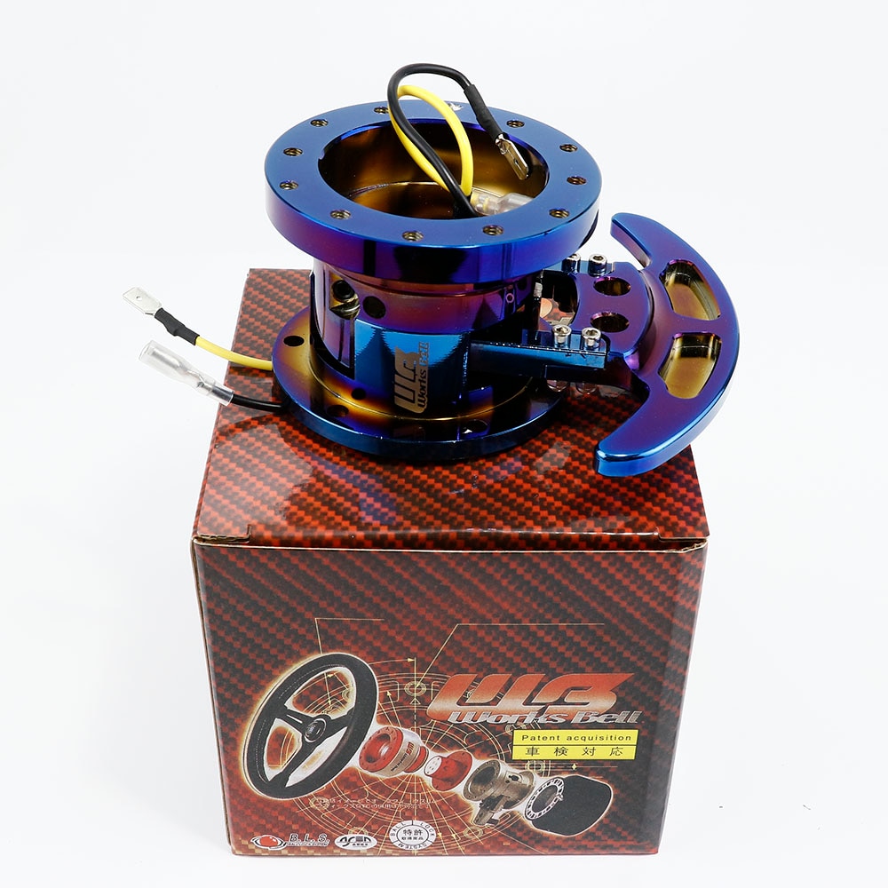 High WORKS BELL GTC Tilt Racing Steering Wheel Quick Release Hub Kit Adapter Body Removable Snap Off Boss Kit: Burnt Blue