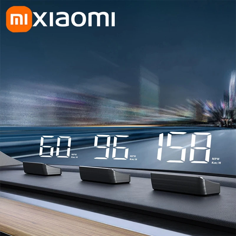 XIAOMI Car Speedometer HUD Head-Up Display Digital Speed Meter Windshield Projector Vehicles Truck Auto Electronics Accessories