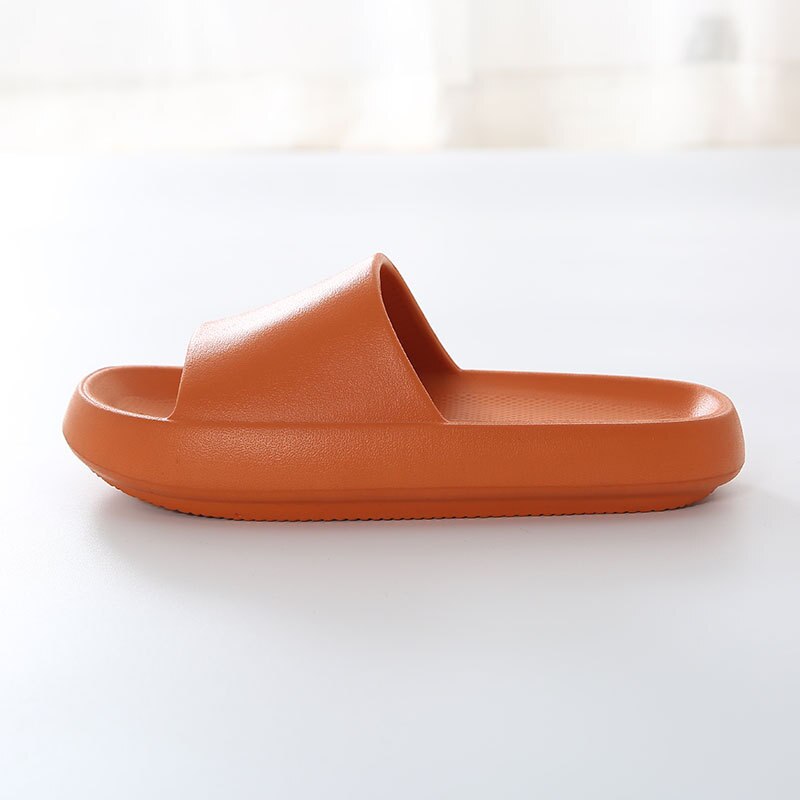 Asifn trend tjock sula hem dam tofflor klack dam platå platta skor halkfria vardagsrum inomhus rutschkanor dam tofflor: Orange / 7