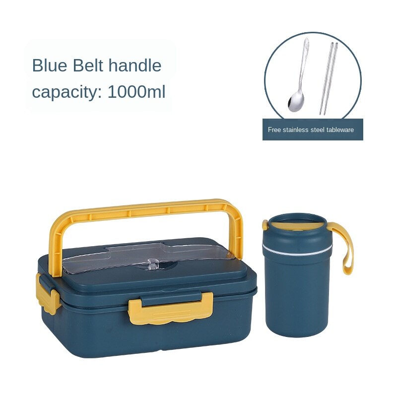 Gezonde lunchbox van tarwestro, bentoboxen, magnetronservies, voedselcontainer, keukenvoedseldoos: 05