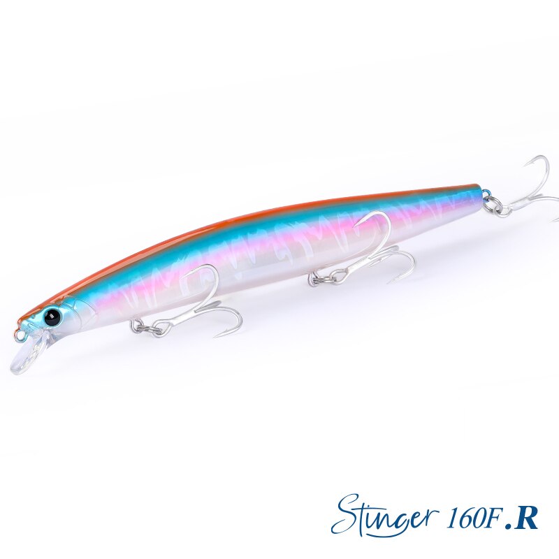 Tsurinoya 160F Drijvende Minnow Vissen Lokken Stinger 163Mm 31G Lange Casting Kunstmatige Zeebaars Saltwater Grote Harde Aas: Marineblauw