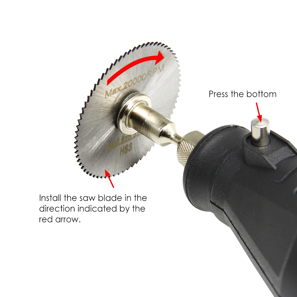 mini discoteca da taglio per metalli lama per sega circolare in acciaio inossidabile discoteca da taglio per legno e plastica con mandrino per utensile rotante Dremel Accesso