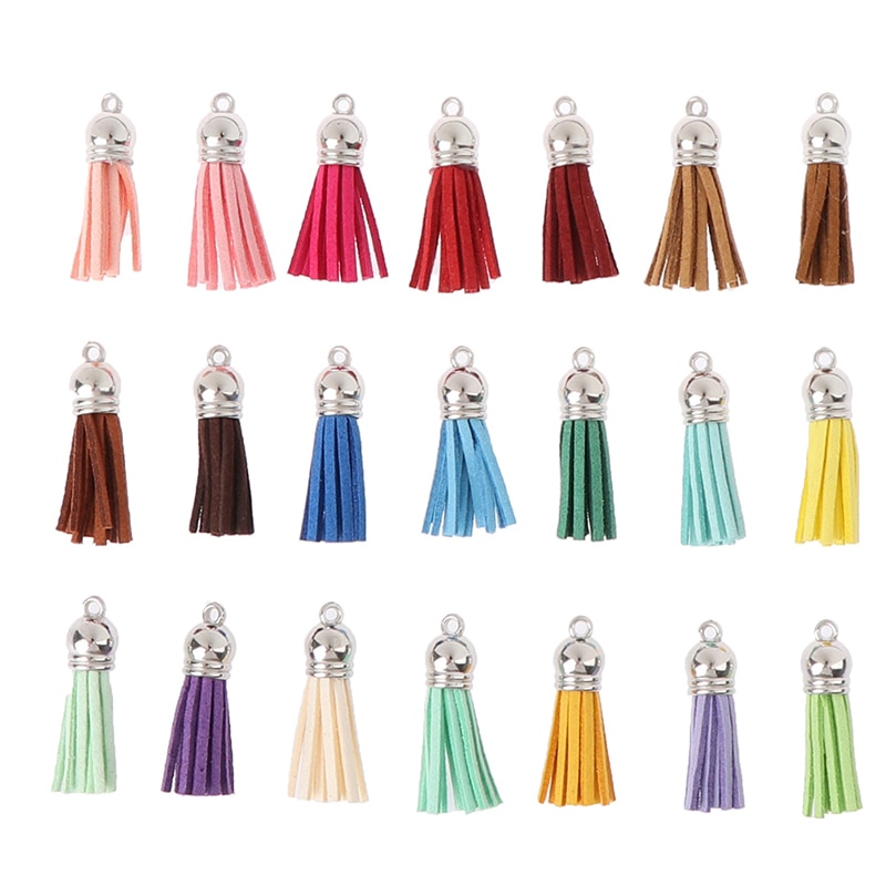 Gland en cuir pour porte-clés téléphone portable sangles bijoux frange en daim