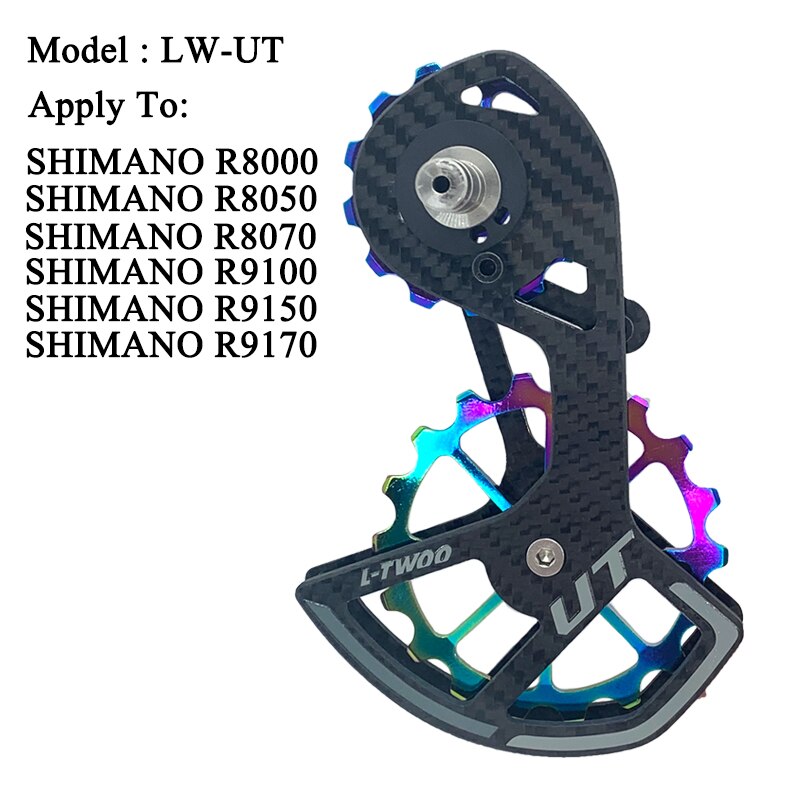 LTWOO UT rowerowe łożyska ceramiczne z włókna węglowego oszukać koło pasowe zestaw tylne przerzutki koło prowadnicy dla Ultegra DURA as 105