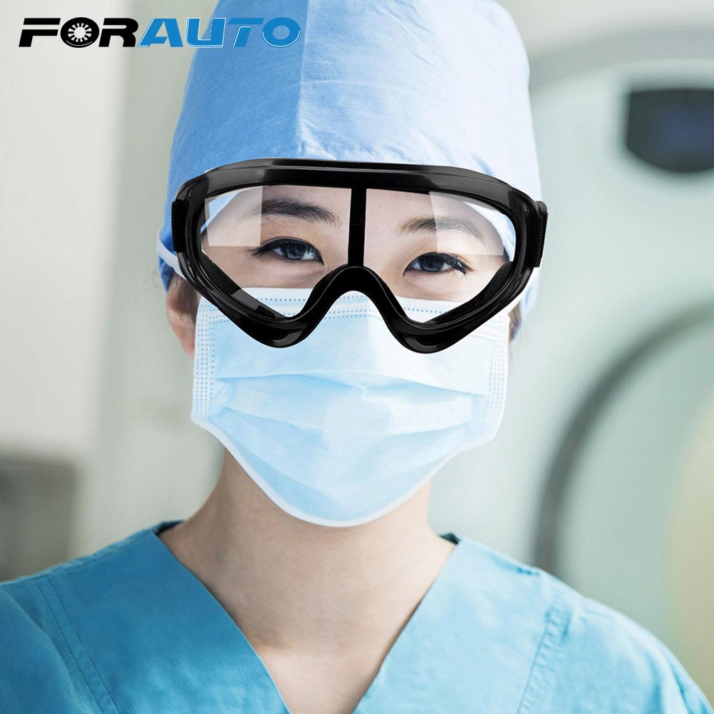 Forauto Lab Bril Oogbescherming Sport Bescherming Goggles Anti-Niezen Vloeibare Anti-Fog Veiligheidsbril Anti-Druppels winddicht