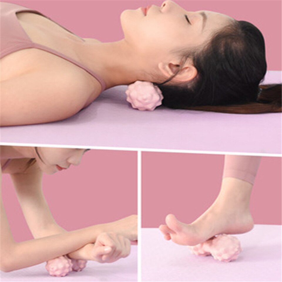 TPR – boule de Massage pour Relaxation musculaire, pour soulager les douleurs du corps, du cou, des jambes, du dos et du pied
