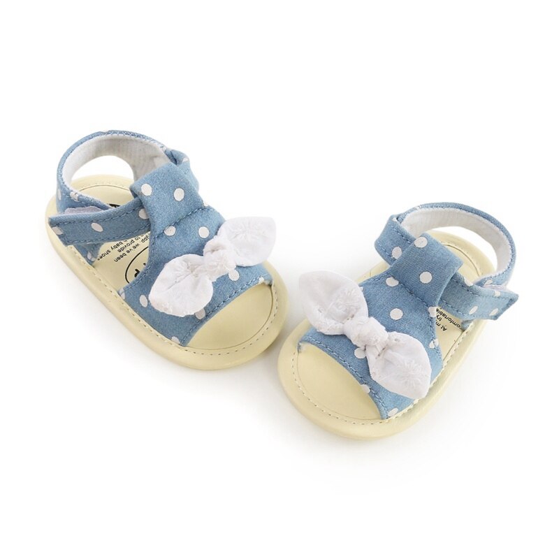 Zomer Baby Kind Meisjes Boog Plaid Ademende Anti-Slip Schoenen Sandalen Peuter Zachte Zolen Strand Schoenen 0-18M