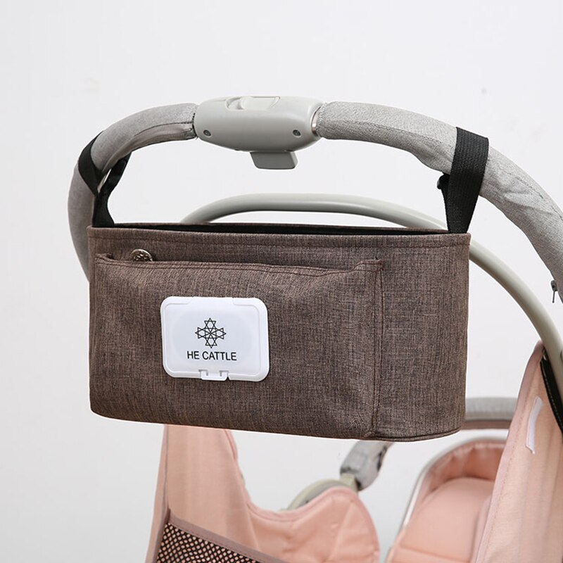 Kinderwagen Organisator Tas Mummie Luiertas Baby Kinderwagen Buggy Winkelwagen Opknoping Tas Waterdicht Afneembare Handtas Kinderwagen Accessoires: color678