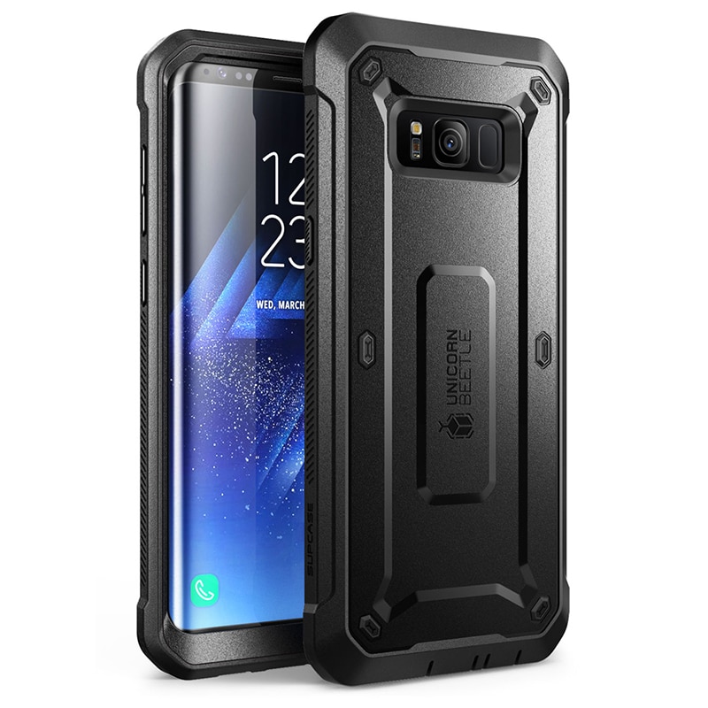 SUPCASE-funda para Samsung Galaxy S8 de 5,8 pulgadas, Protector de pantalla incorporado, unicornio, escarabajo, UB Pro, funda resistente de cuerpo completo