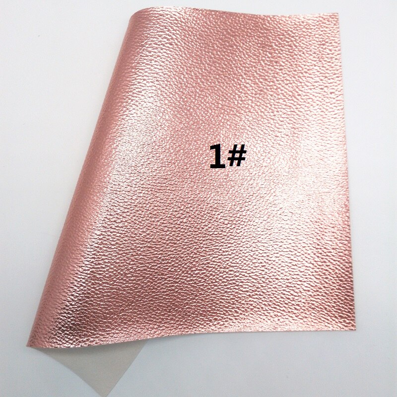 Roségouden glitterstof, litchi imitatieleerstof, synthetisch leer voor strikken  a4 8 " x11 " twinkelende ming  xm147: 1
