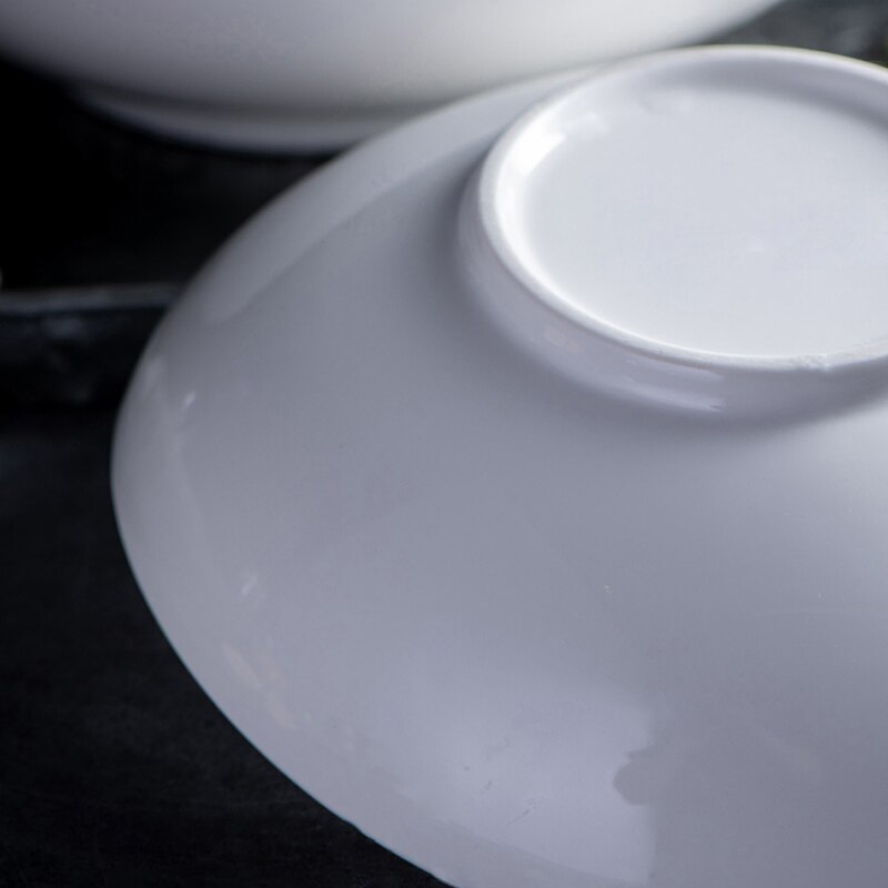 White Irregular Salad Bowl Ceramic Picnic Plates Dinner Plate Fruit Kitchen Decor Restaurant Dish Tray Platos De Cena