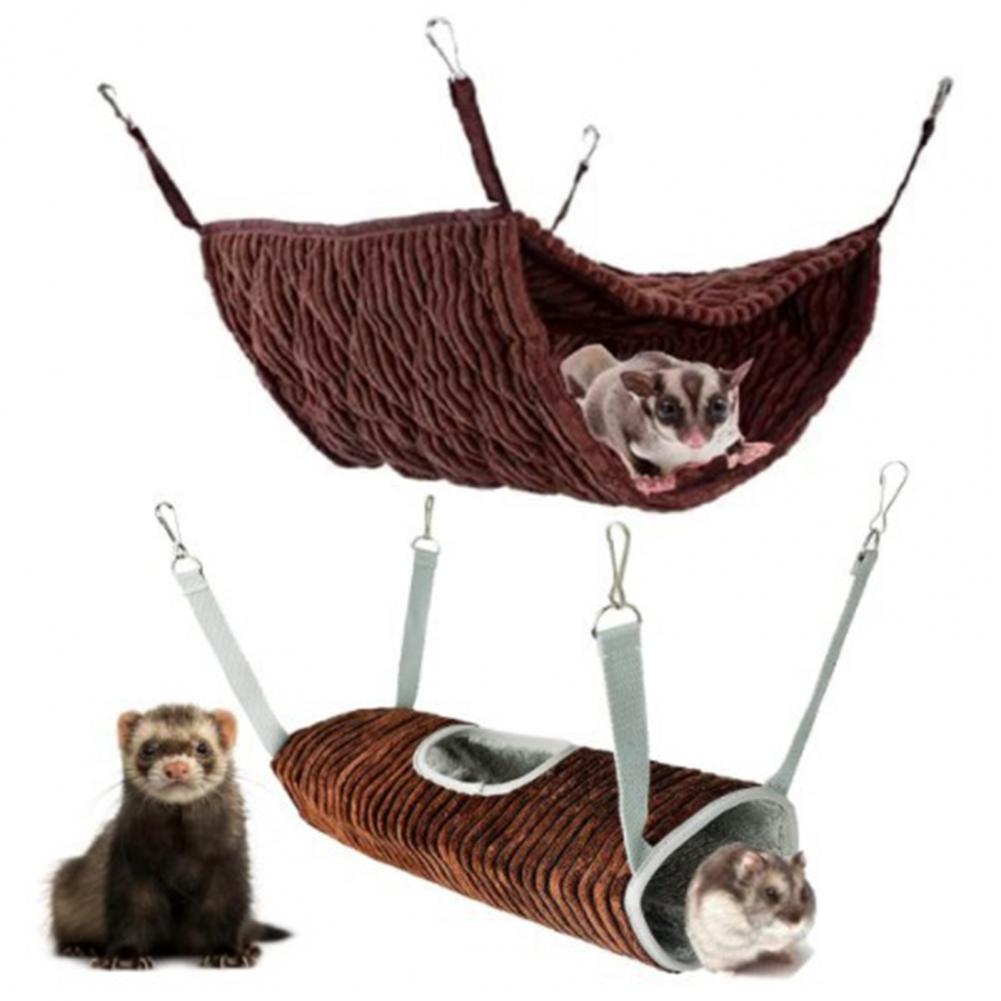 Cama tipo túnel para ratas, cueva espacial grande, casa de ardilla de doble capa, hamaca para hámster, hurón, nido para dormir para ratas, suministros para mascotas