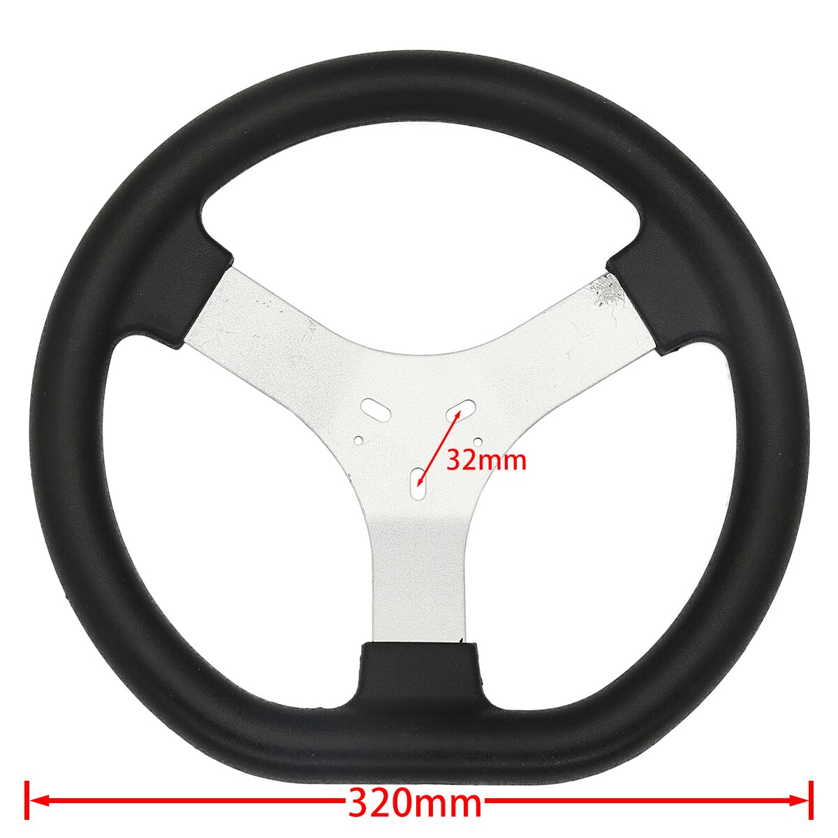 Système de direction 320mm, volant de karting compétitif pour UTV, accessoires de moto Go kart 150cc