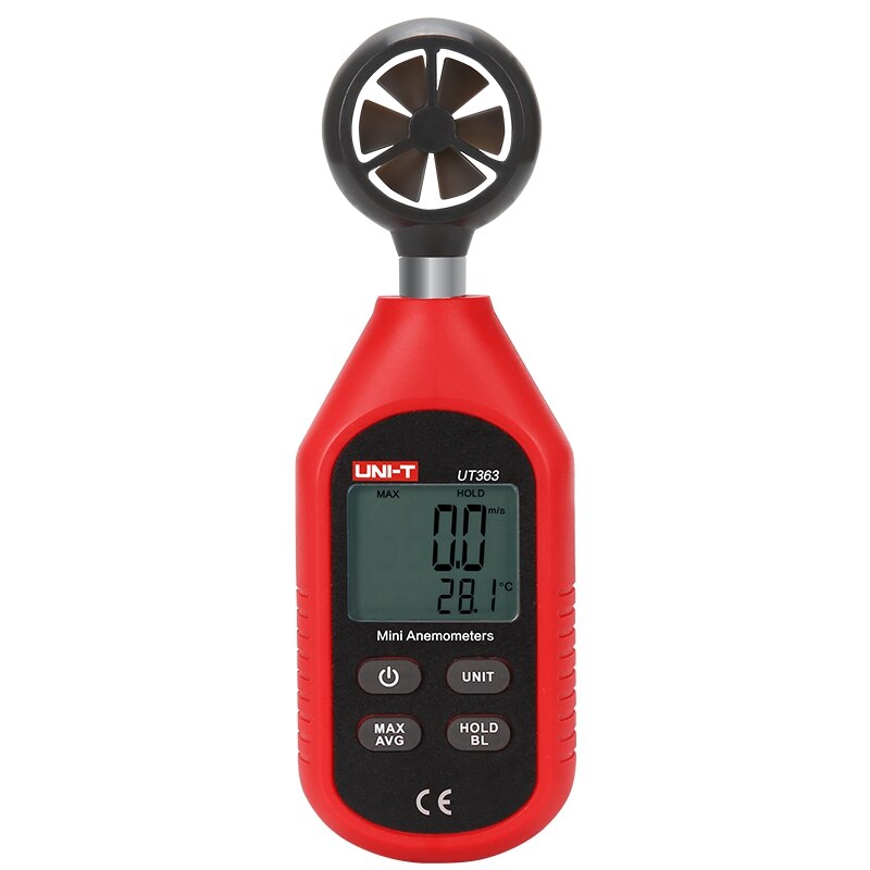 UNI-T UT363 Mini Digitale Wind Speed Meter Pocket Windmeters Snelheid Temperatuur Digitale Thermometers Diagnostic-gereedschap