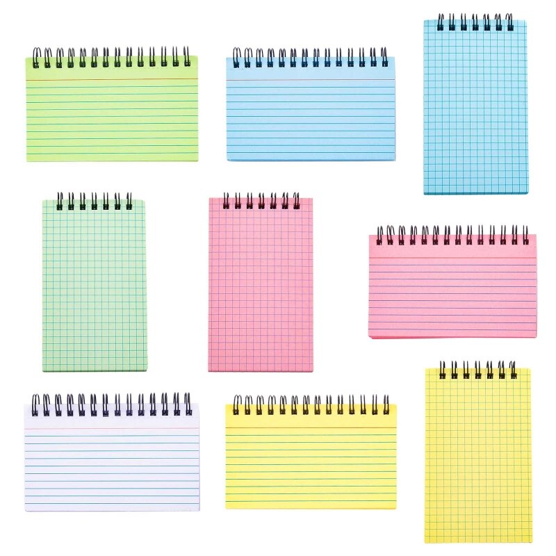 Mini To-do-list Pocket Notepad Small Notebook Journal Spiral Planner Notepad 50 Sheets Tearable for Office Women Men Journaling