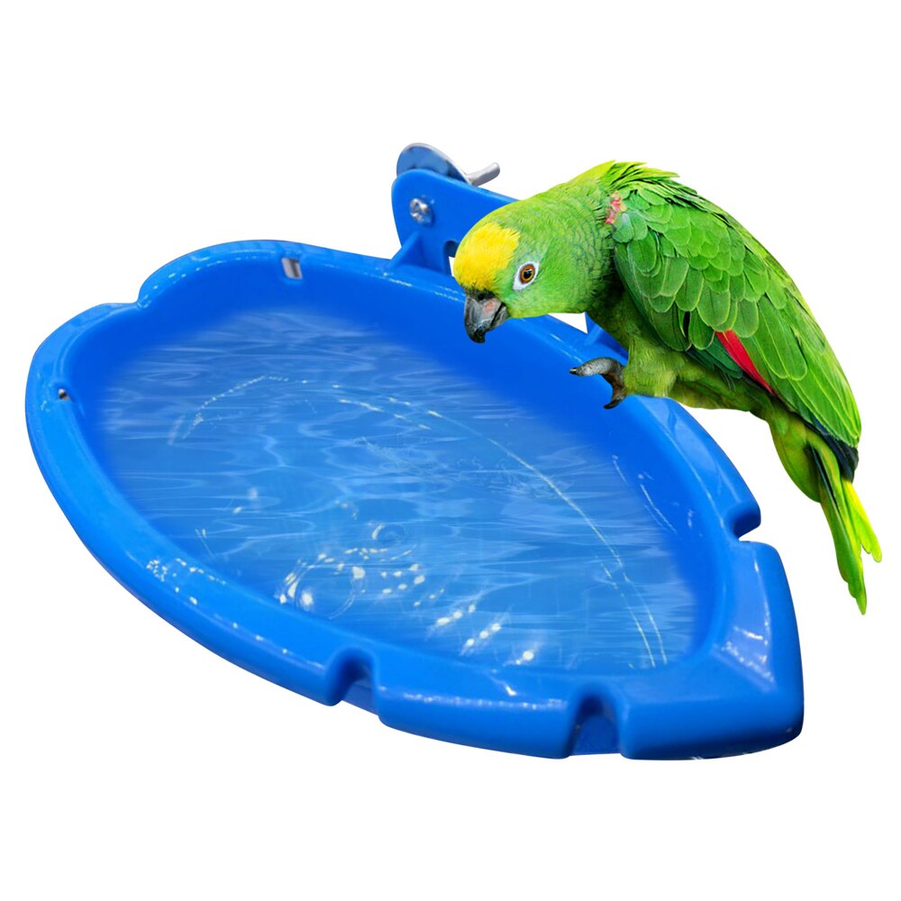 Image showcasing 3 In 1 Bird Baths Tub Parrot Cage Hanging Bathing ... – Grandado