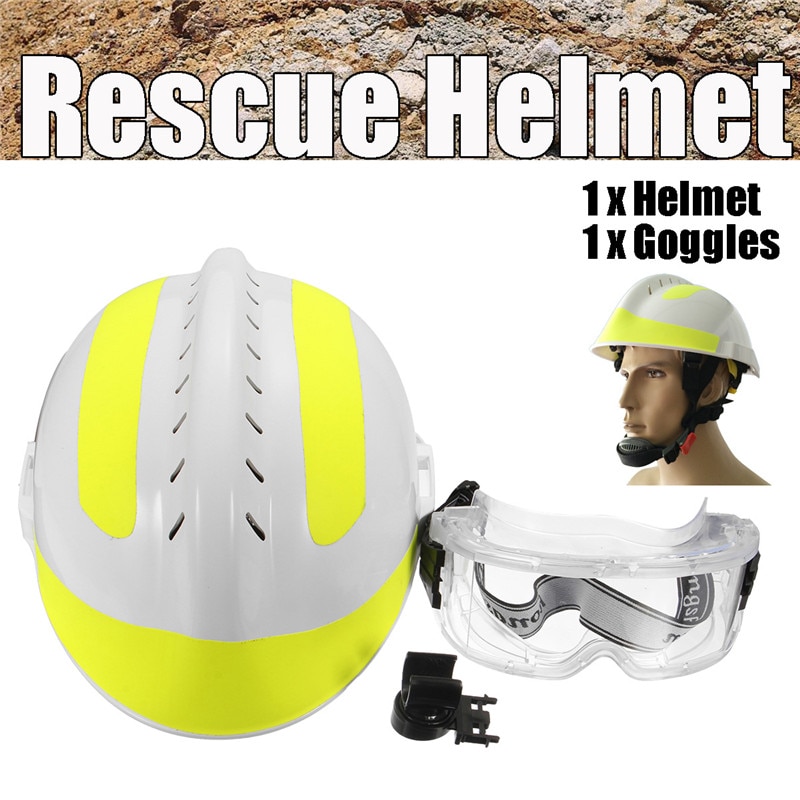 Rescue Helm Voor Fire Fighter & Beschermende Bril Set China CAPF Veiligheid Protector F2 Werkplek Supplies Veiligheid Helm