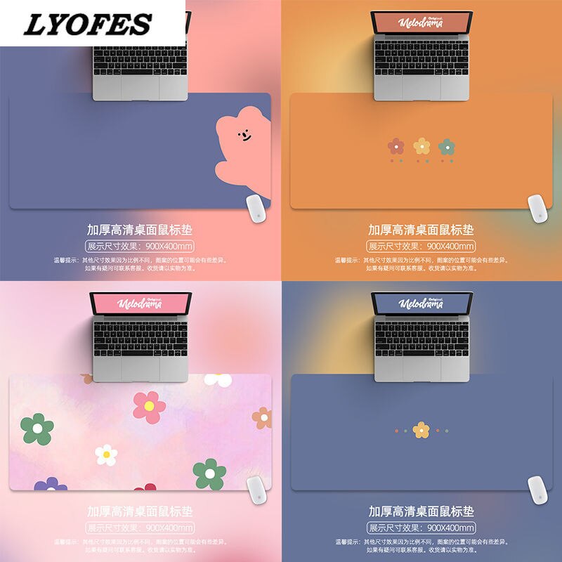 Cute Mouse Pad Large Kawaii Desk Pad Gaming Laptop Mouse Mat Desk Mats Writing Desk Mat Deskpad Home Gamer Office Accessories
