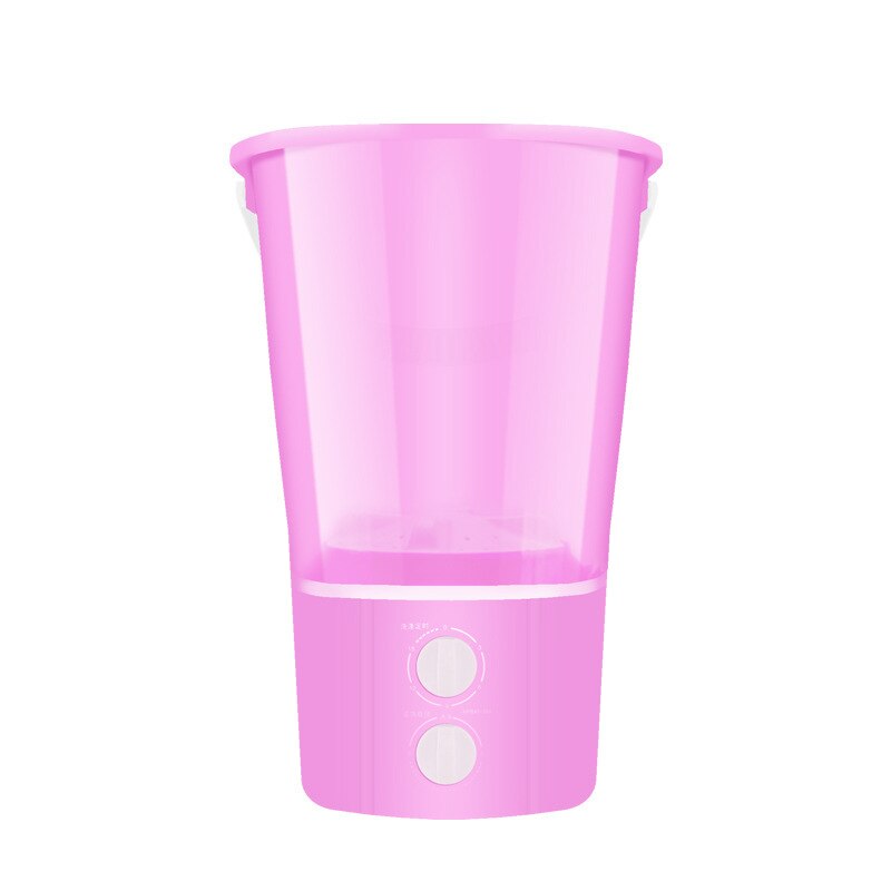 Mini Washing Machine Household Split Portable Removable Double Barrel Small Washing Machine: Pink