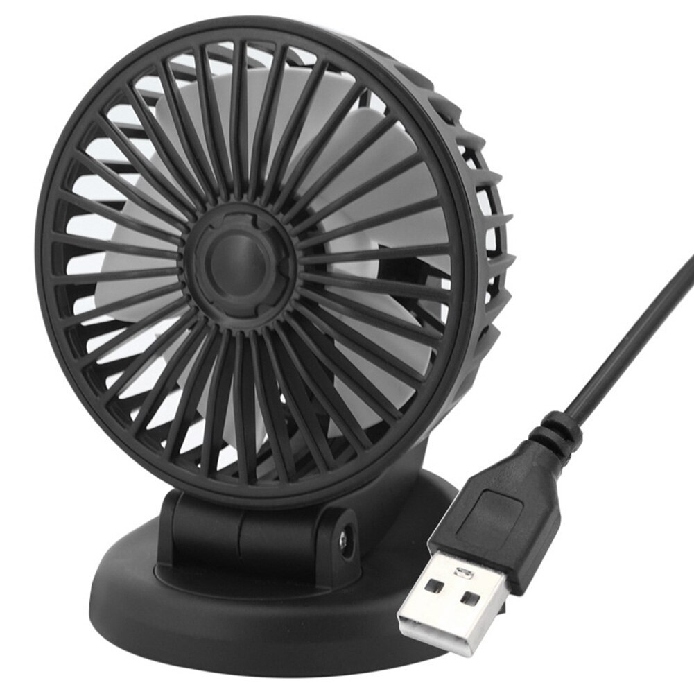 Mini Auto Fan Usb Aangedreven Verstelbare Hoek 5 Blades Rustige Stille Bureau Tafel Fan Air Circulatiepomp Aromatherapie Auto Fan