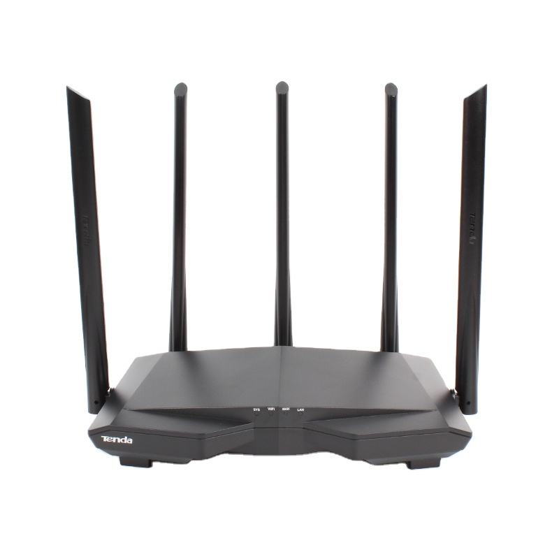 Router bezprzewodowy Tenda AC7 High-Speed Dual-Band WiFi 1200M z 5 antenami, router sieciowy 5G WiFi do domu
