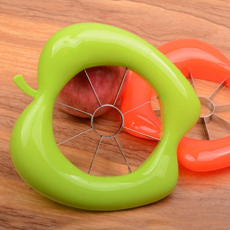 1PC Apple Slicer Stainless Steel Fruit Divider Blade Cutter Fancy Fruit Slicer Tools Kitchen Accessories Gadgets QA 080