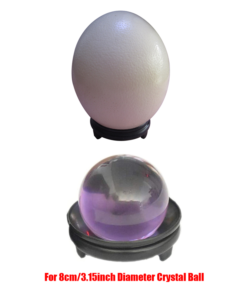 Struisvogel Ei Tray Base Voetstuk Stand, Crystal Ball Display Base Standhouder (Diameter: 3.23 Inch/8.2Cm)