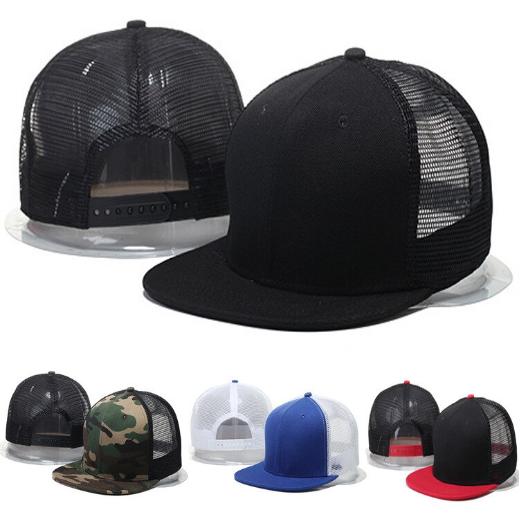 Zomer hiphop blank light board pet hiphop mesh hoed dames outdoor vizier verstelbare heren #39 ;s platte hoeden honkbalpetten