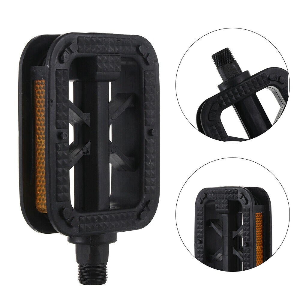 Pedales ultraligeros para bicicleta de montaña, con plataforma plana, 9/16 pulgadas, 1/2 pulgadas, rodamiento DU sellado