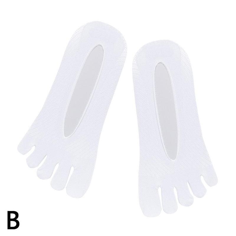 1pair Breathable Five Toe Socks L1j0: White