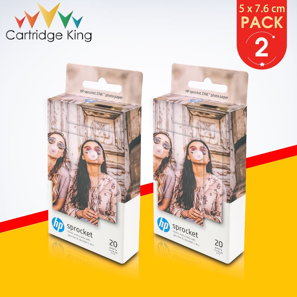 2x3" Compatible for HP Sprocket & Sprocket 2-in-1 for Mini Photographic Paper Pocket Photo Printer Zink Paste Photo Paper: 40 sheets