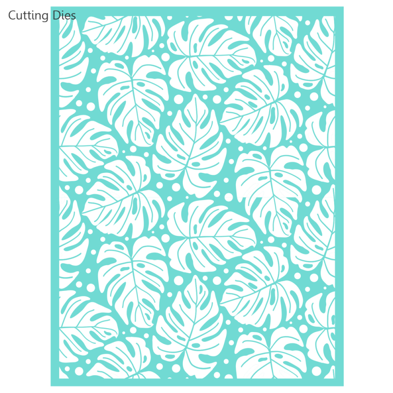 Turtle Leaves Printed Self-Adhesive Silk Screen Printing Stencil Mesh Transfers For Pillows T-Shirt Diy Home Decoration