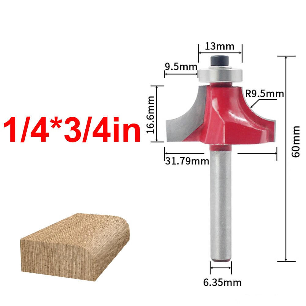 1/4inch Shank Wood Router Bit Straight End Trimmer Milling Cutter clean flush trim corner round cove box bits tools Mill Cutt: BIHH5743F