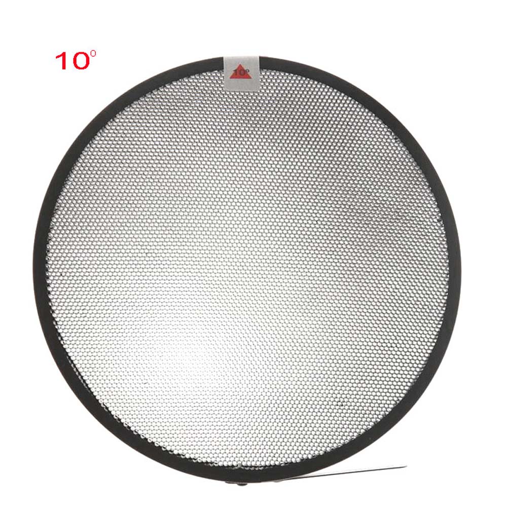 7" 18cm Bowens Standard Reflector Dish 10 20 30 40 50 60 Degree Honeycomb Grid Soft Diffuser Lamp Shade for Strobe Flash Light: 10 Degree Grid