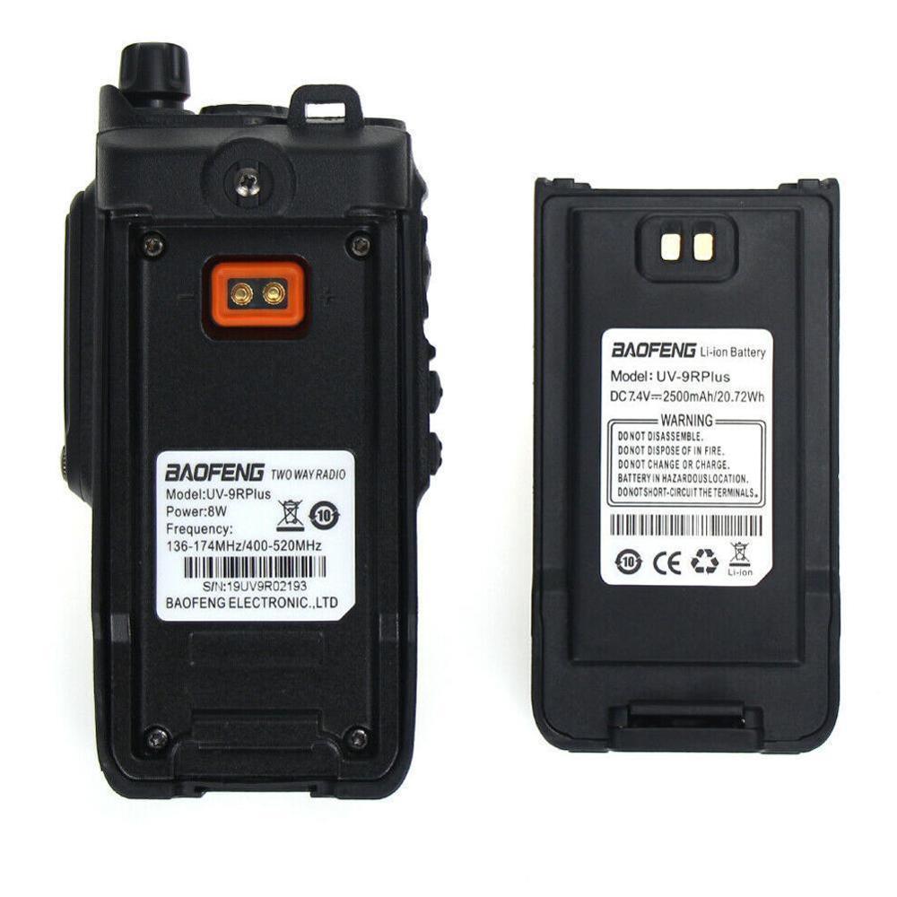 Baofeng UV-9R Plus étanche IP57 talkie-walkie voie CB jambon haute portable km 1-15 deux longue portée de UV9R-ERA Radio V8C6